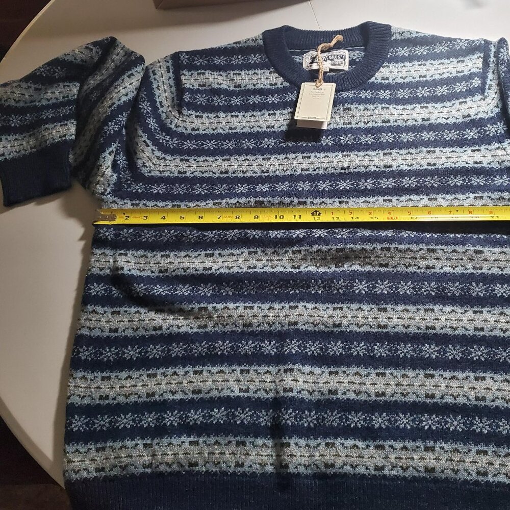 Schott Bros. NYC Fair Isle Crewneck Sweater NWT Sz XL - Picture 5 of 15